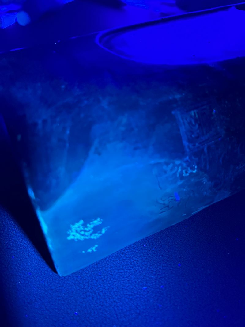 清早期  瓜皮绿釉刻唐吴融古瓦砚赋及汉荀彧铭汉瓦形砚 - 图16