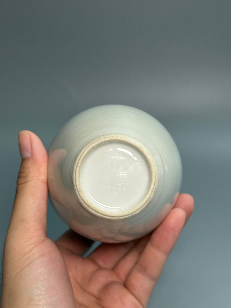 清乾隆  白釉暗刻弦纹小罐 - 图16