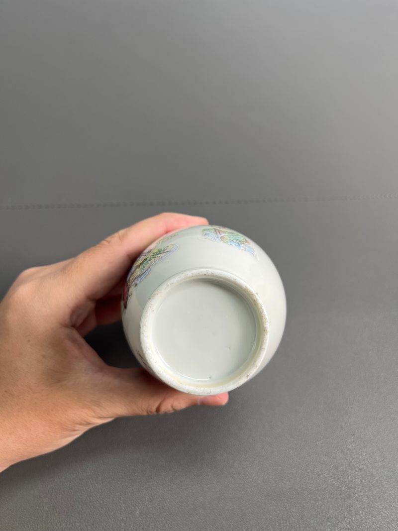 清道光  粉彩“加官进爵”图瓶 - 图10