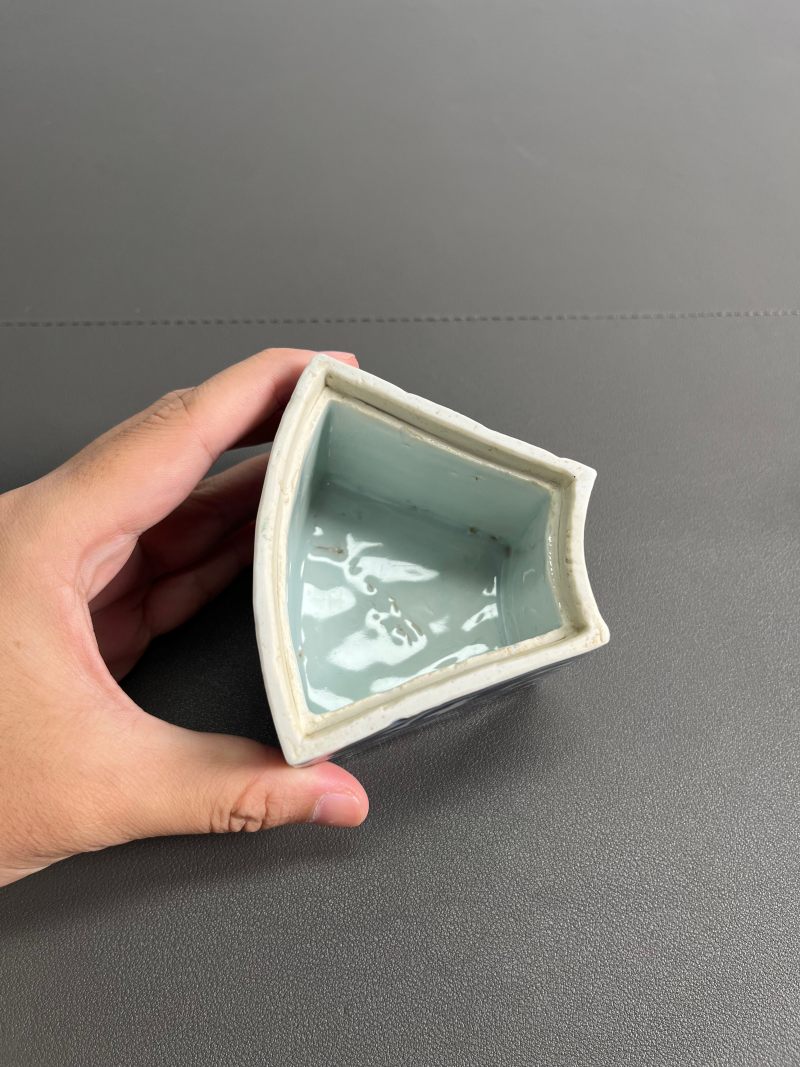 明万历  “督理府”款青花八宝云鹤纹蛐蛐罐（一对） - 图7