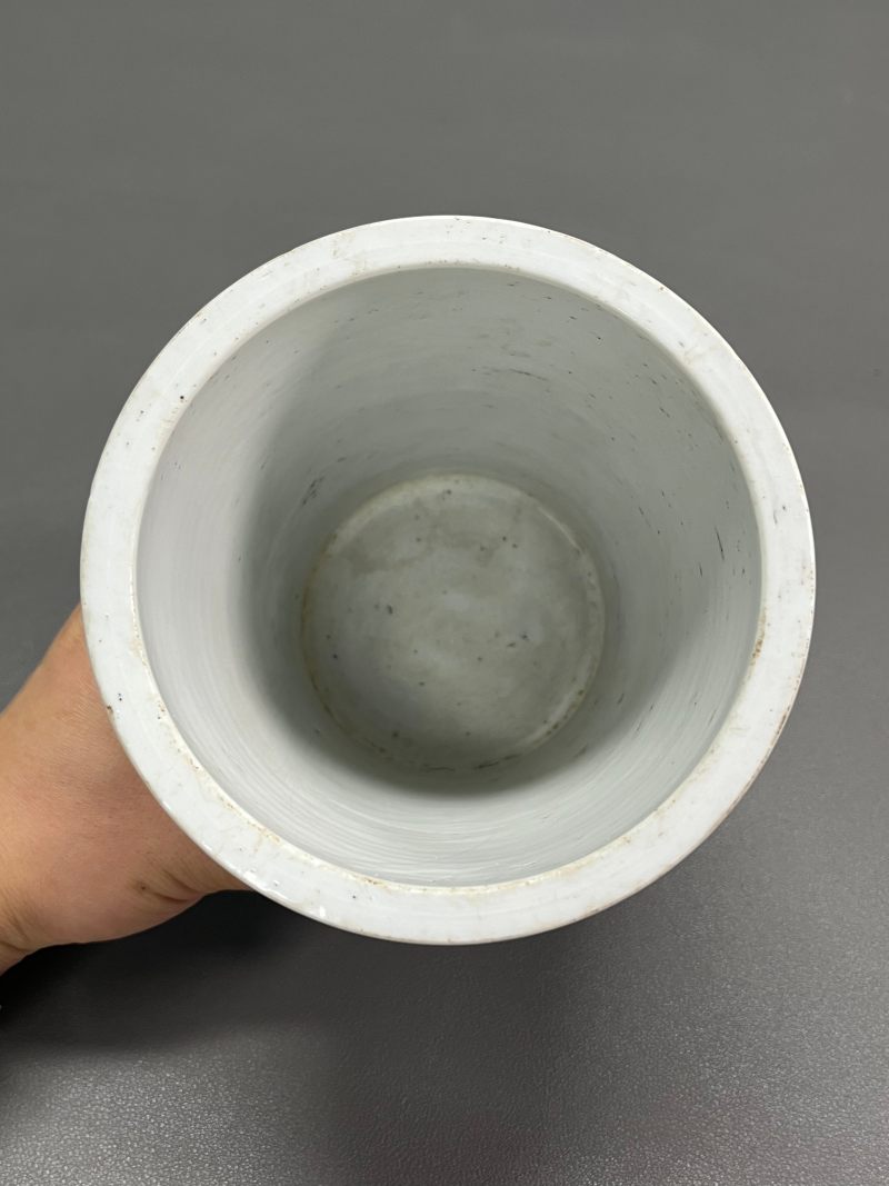 十九世纪  程玉婷作粉彩“一路连科”图花盆 - 图9