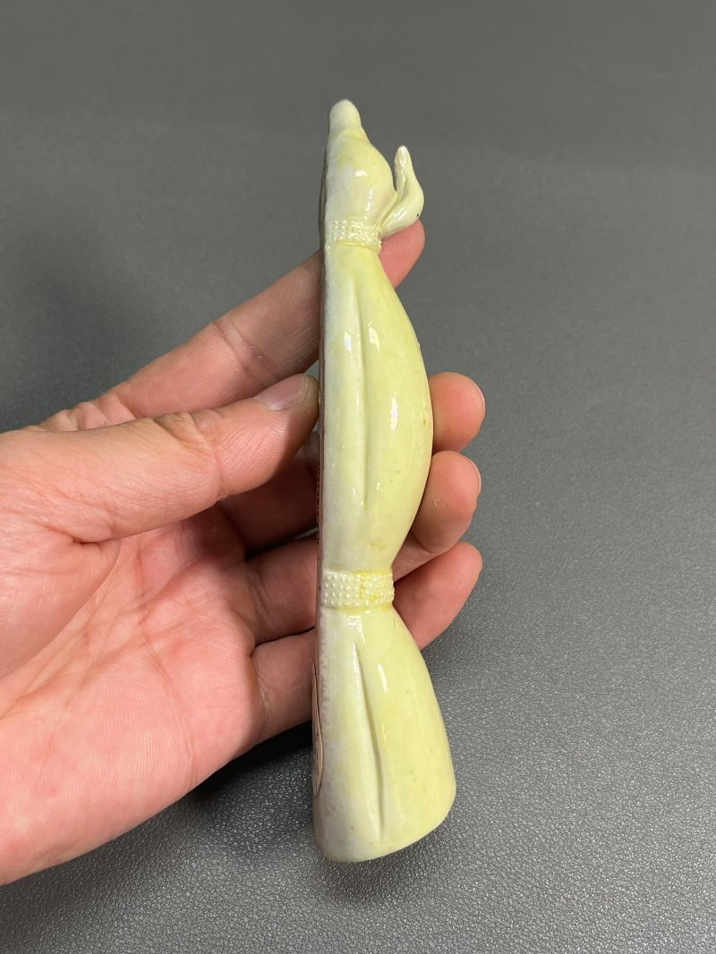 清乾隆  粉彩仿生莲藕镇纸 - 图4