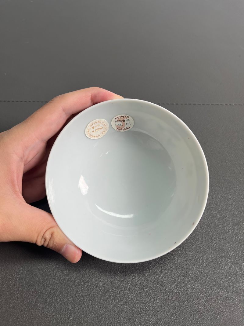 清光绪  粉彩折枝花卉纹碗 - 图9