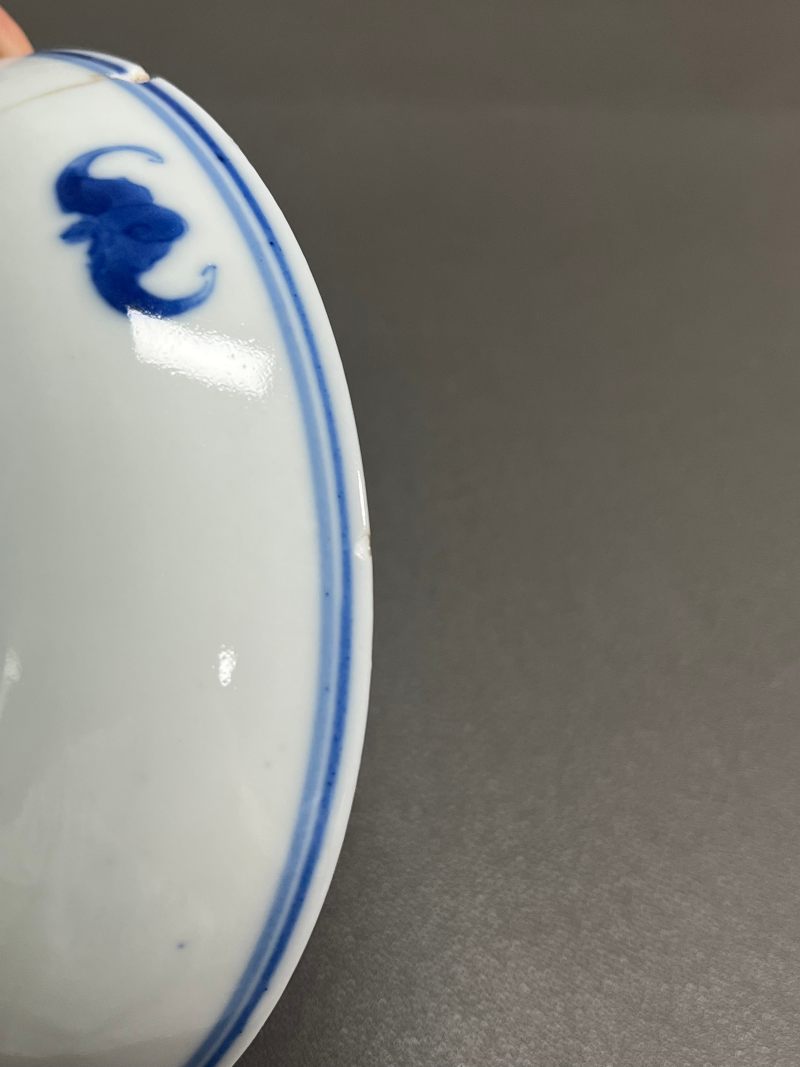 清光绪 青花双龙戏珠纹盘 - 图12