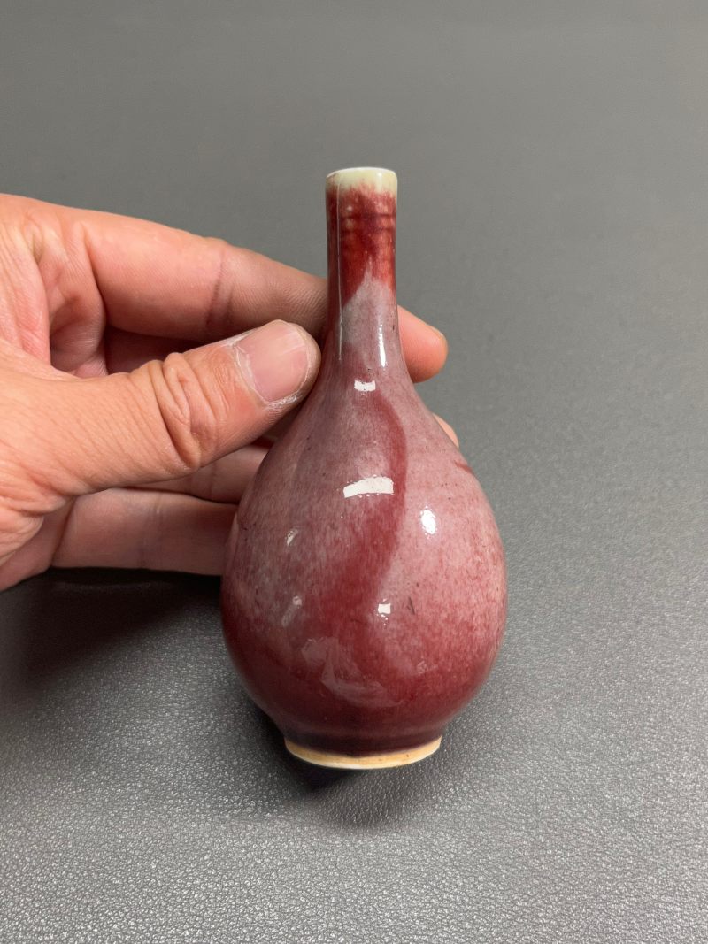 清中期 祭红釉小胆瓶 - 图6