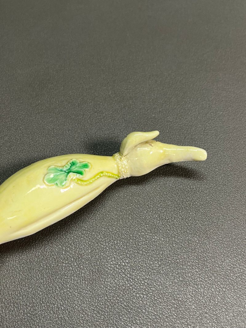 清乾隆  粉彩仿生莲藕镇纸 - 图6