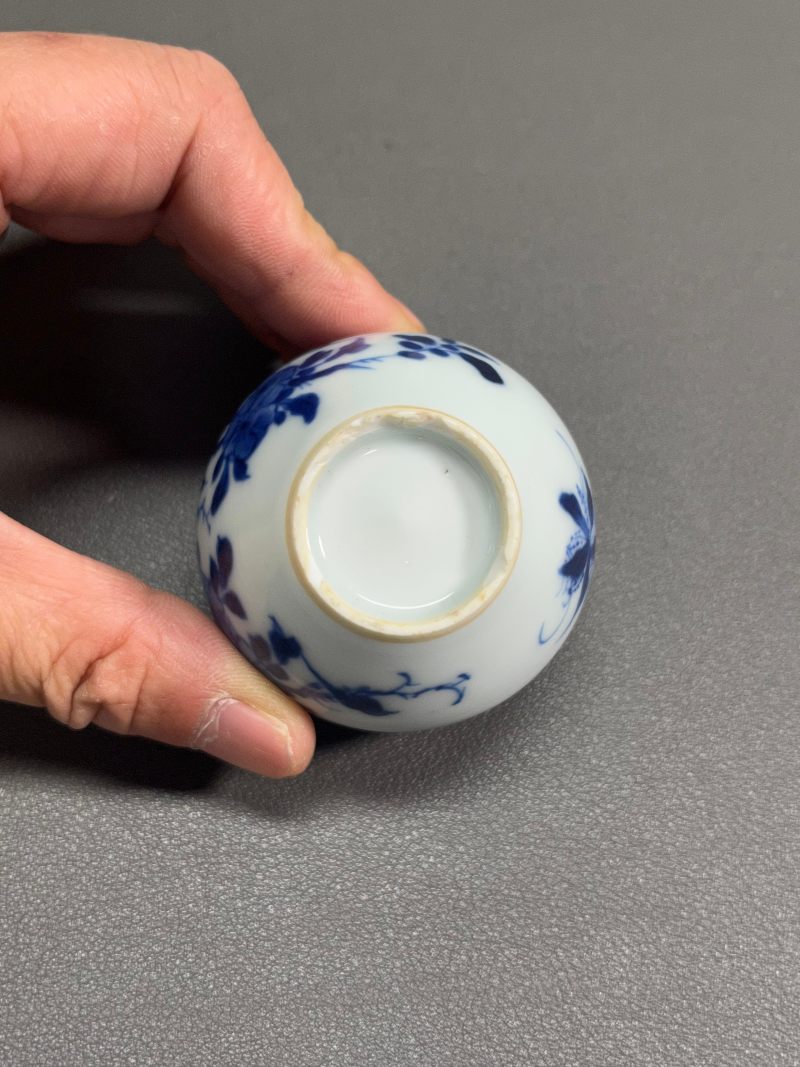 清康熙  青花虫草纹小盖罐 - 图12