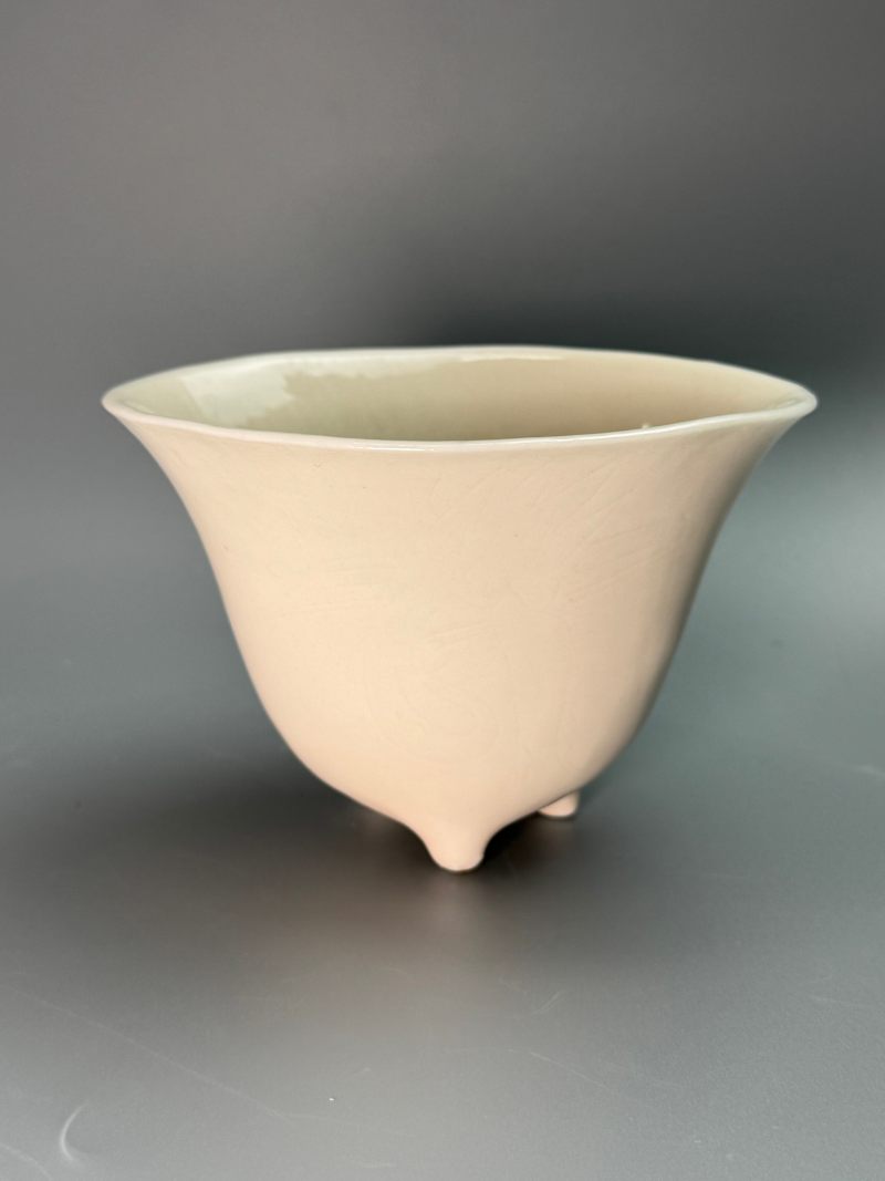清康熙  德化窑白釉暗刻诗文杯 - 图4