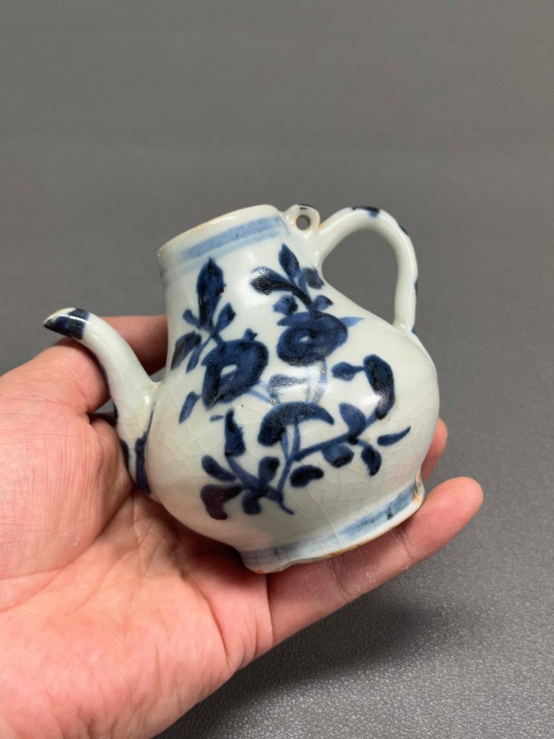元  青花花卉纹执壶 - 图9