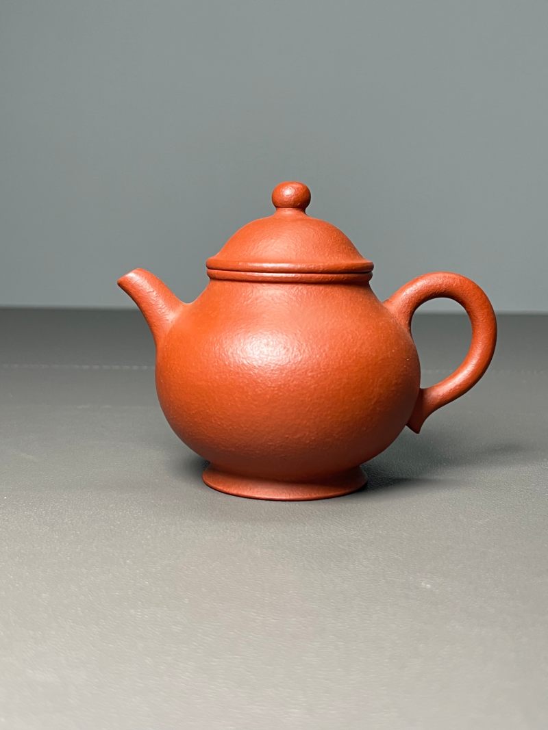 清晚期  “佐茶佑玉”款朱泥圆壶 - 图3