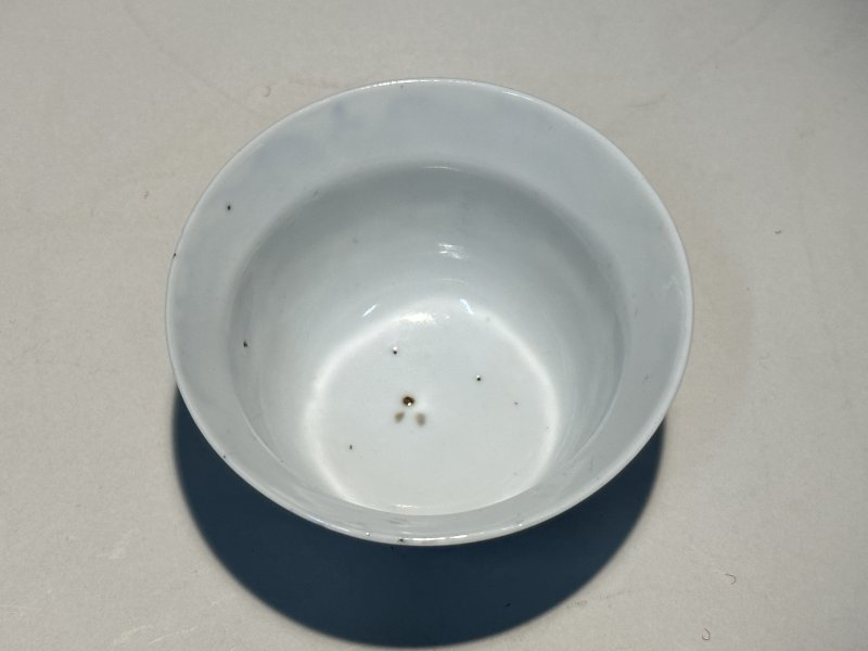 清道光 青花龙纹杯 - 图2