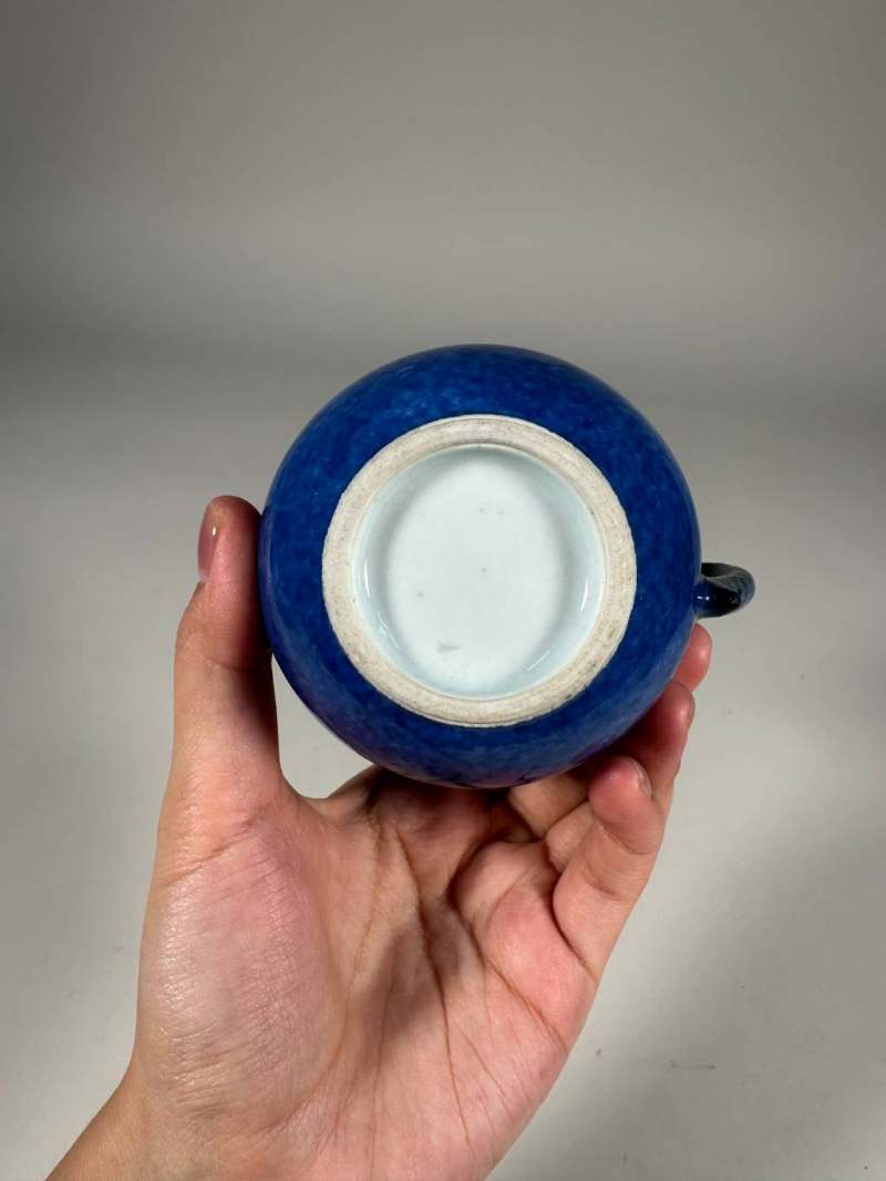 清康熙 洒蓝梨形壶 - 图12