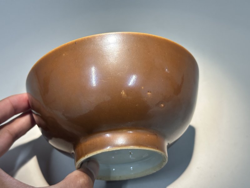 清康熙 紫金釉碗 - 图5