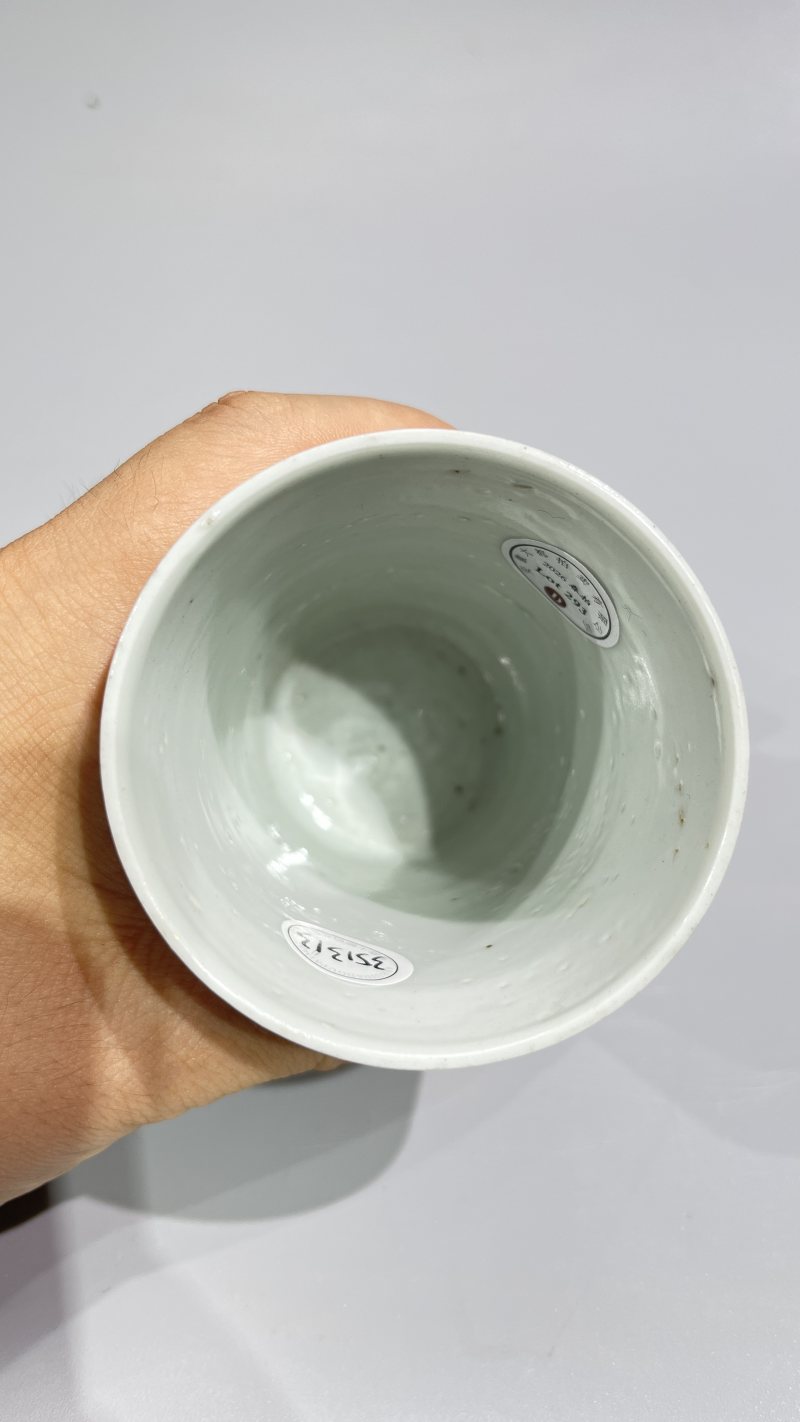 民国 汪云山 新粉彩山水人物杯一对 - 图5