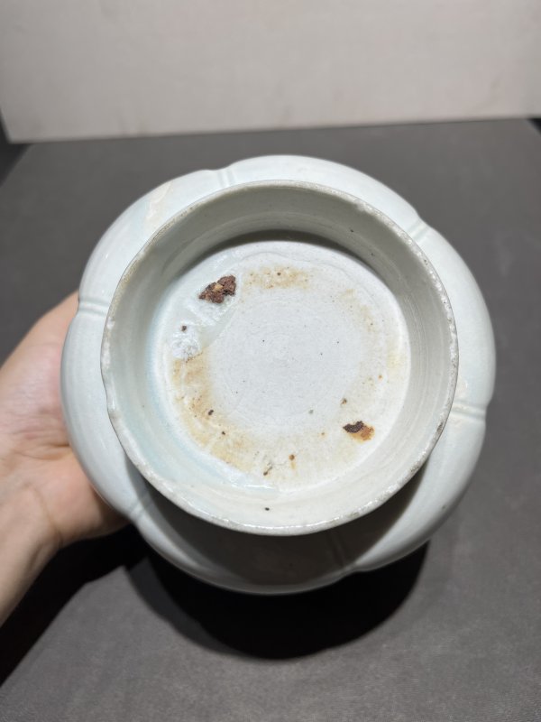 明 湖田狮钮盖执壶和温碗（一套） - 图16