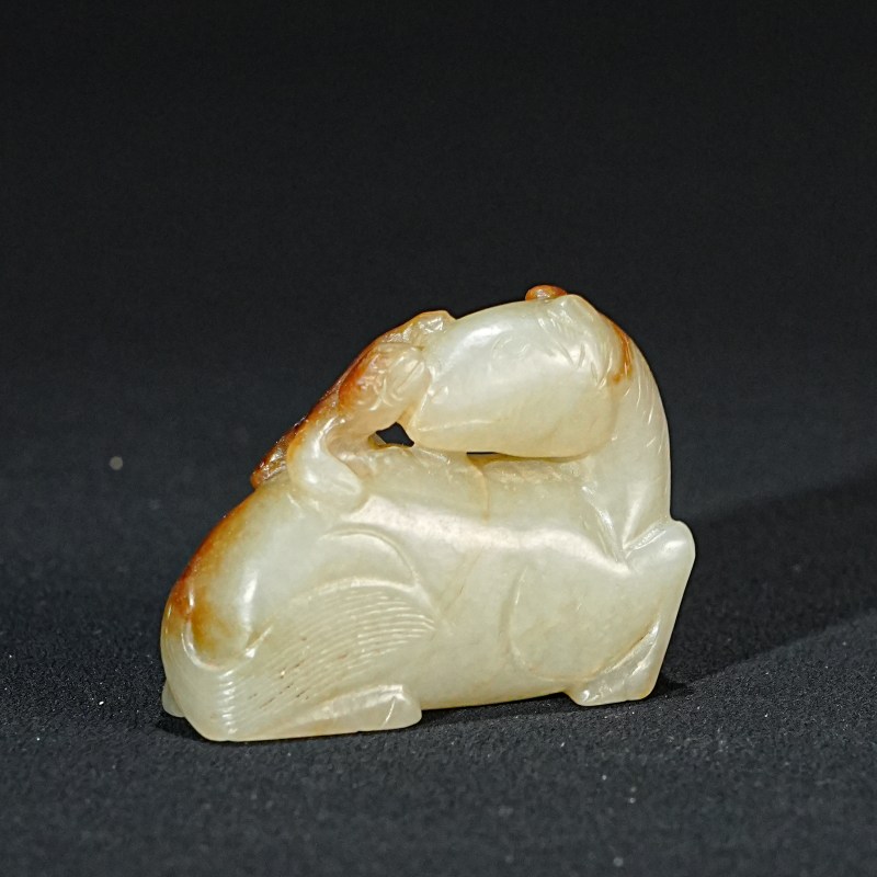 明 红沁玉马上封侯