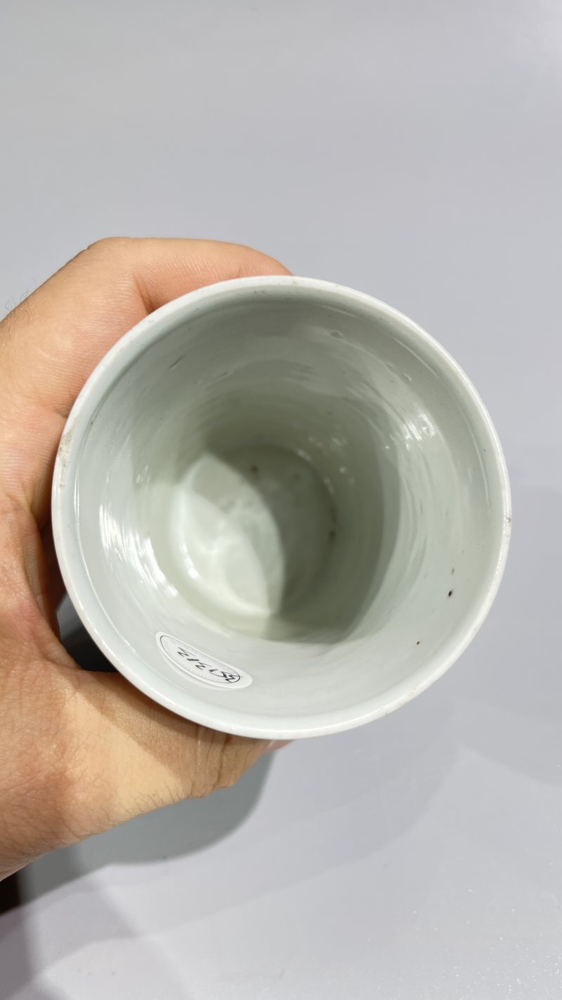 民国 汪云山 新粉彩山水人物杯一对 - 图8