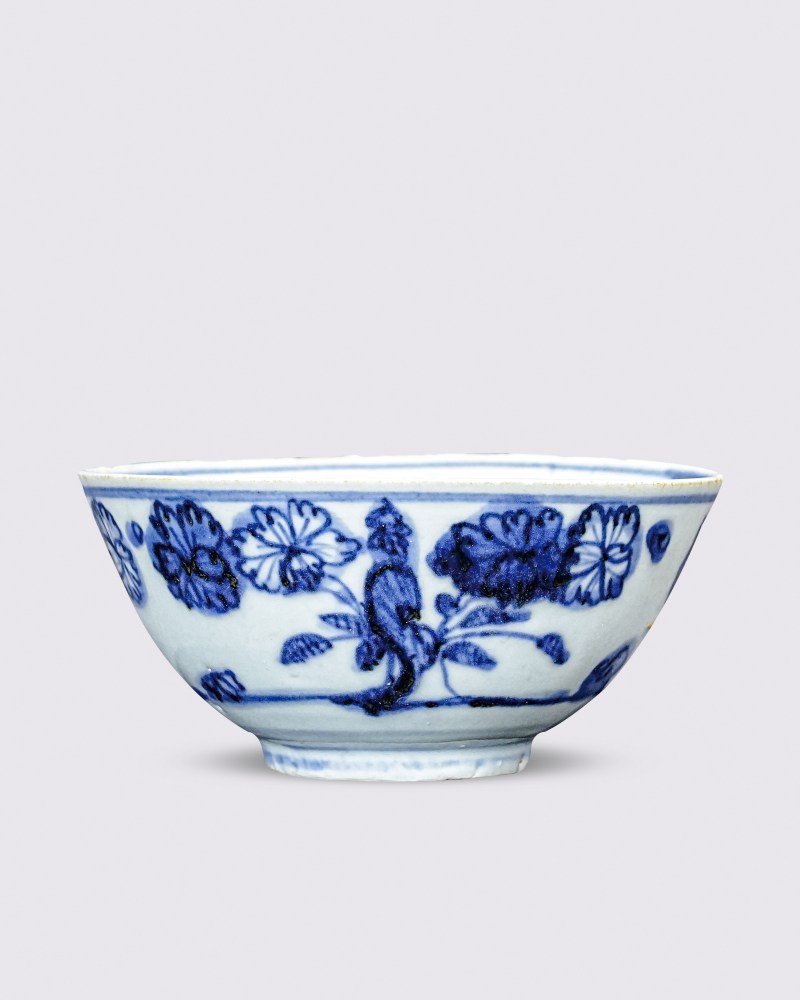 明 青花花卉纹碗