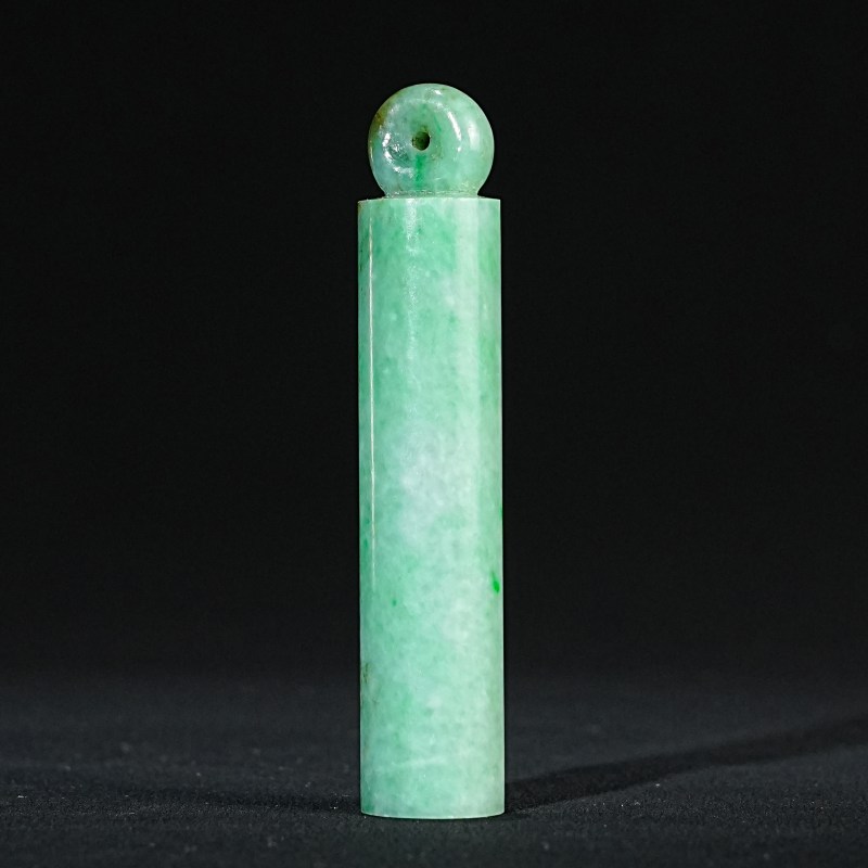 清 翡翠翎管