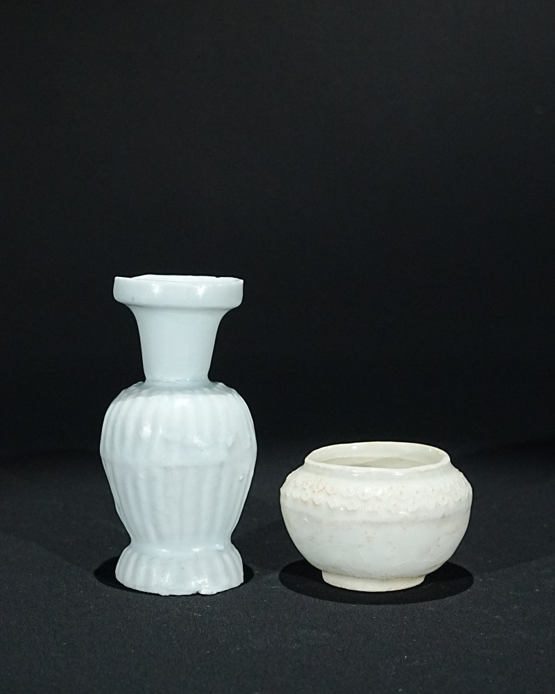 明 湖田瓶、明 湖田水盂（一组）