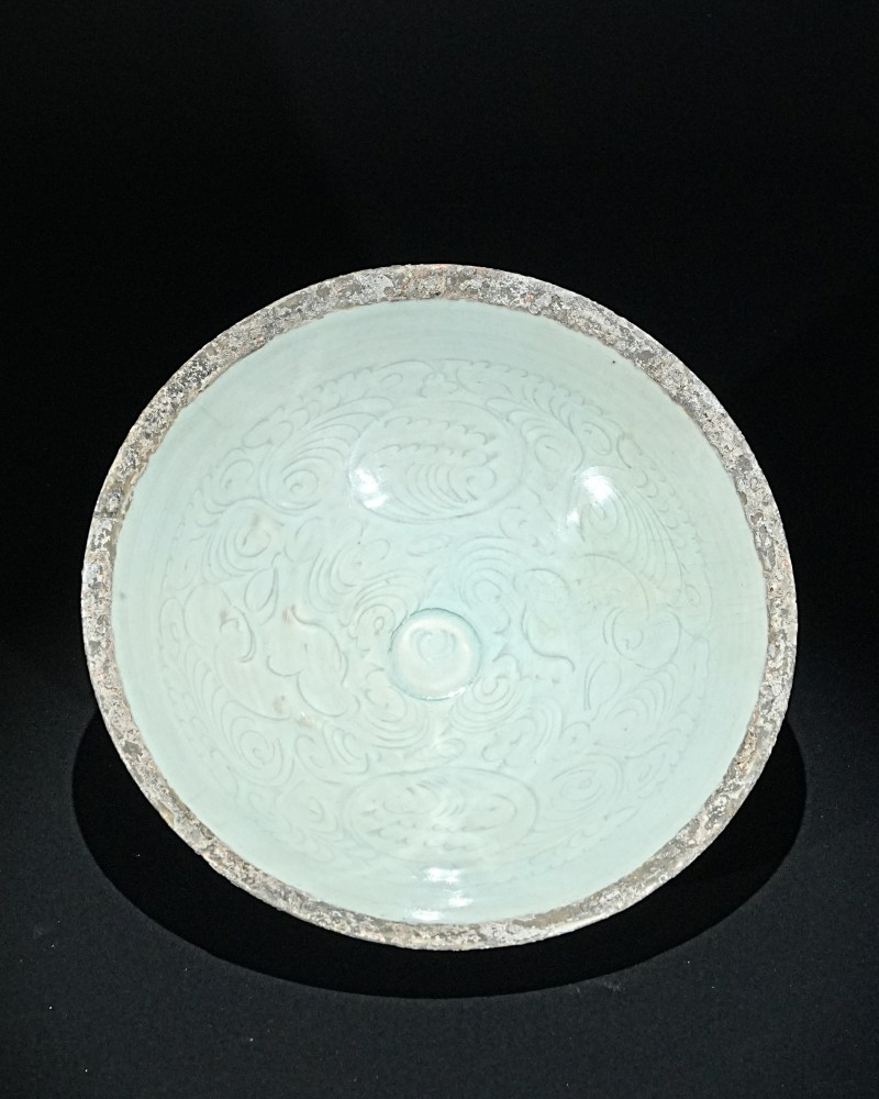 明 湖田娃娃纹碗