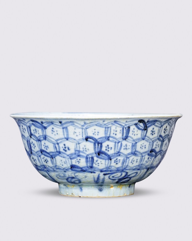 明中期 青花花卉纹碗