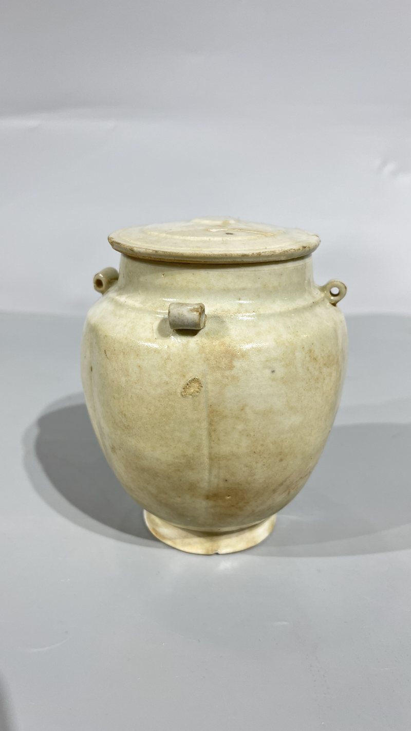 明 影青四系盖罐 - 图3