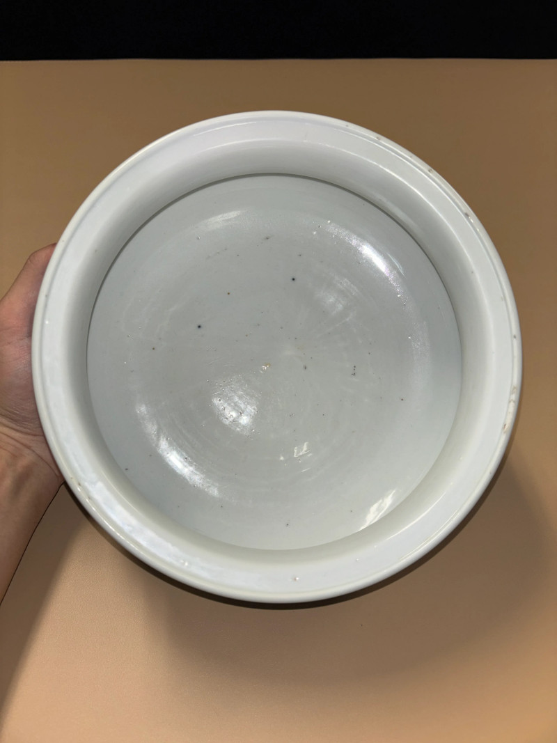 清康熙 青花山水人物纹香炉 - 图6