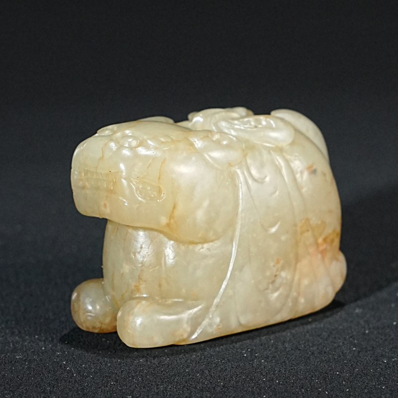 明 通天孔白玉兽