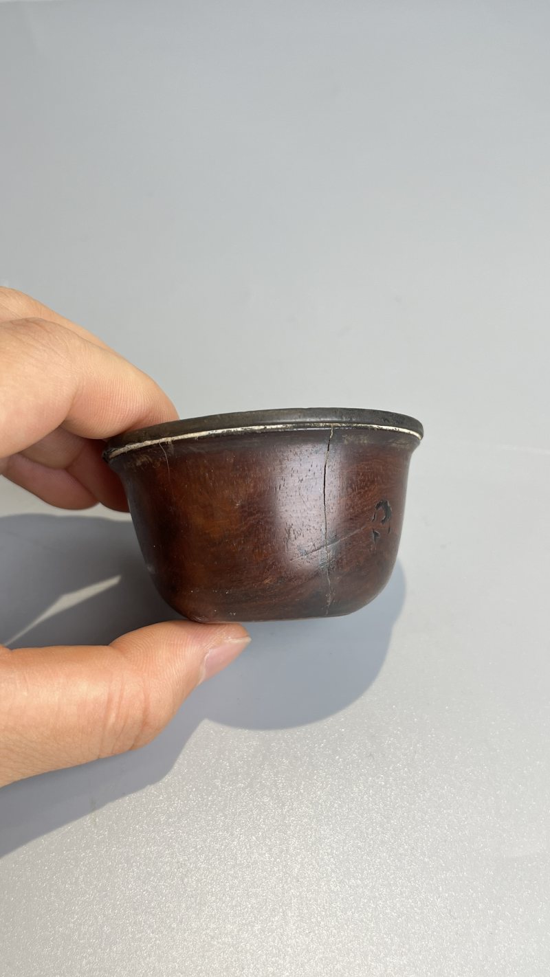 清 紫檀、黄花梨杯（一组） - 图4