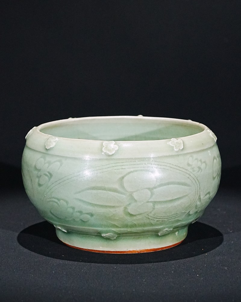 明 龙泉梅花钵