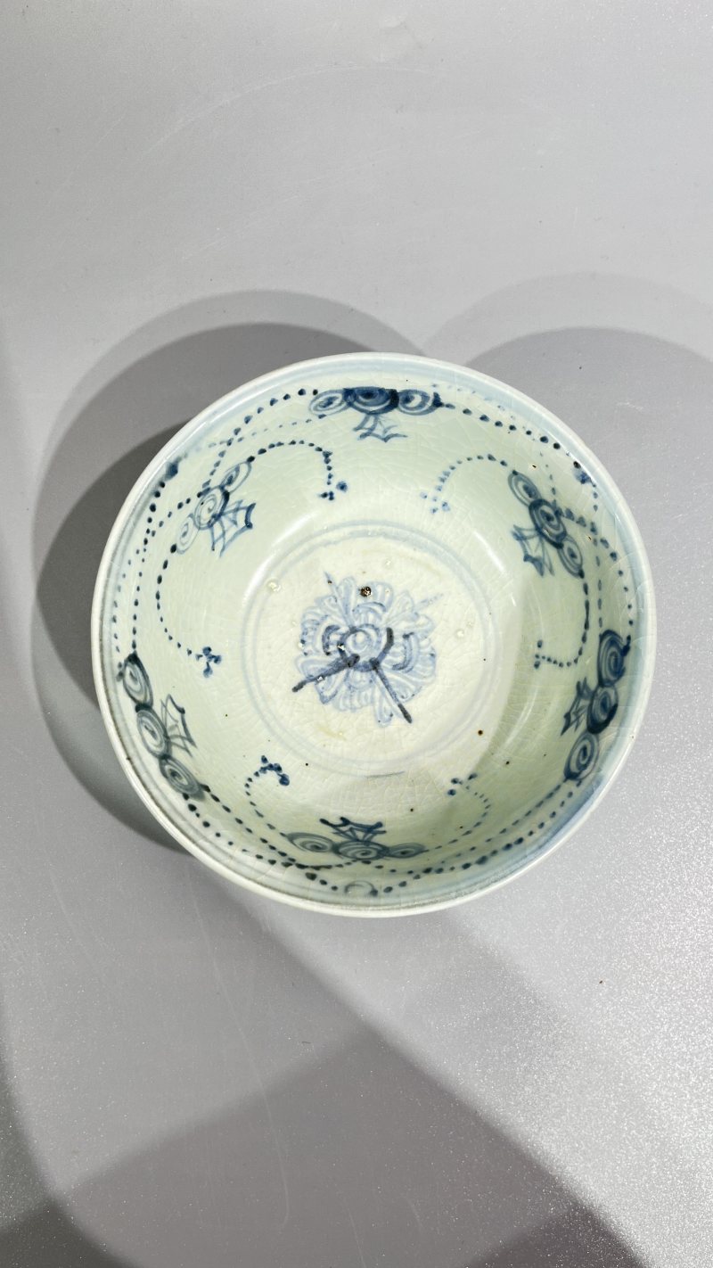 明中期 青花花卉纹碗 - 图6
