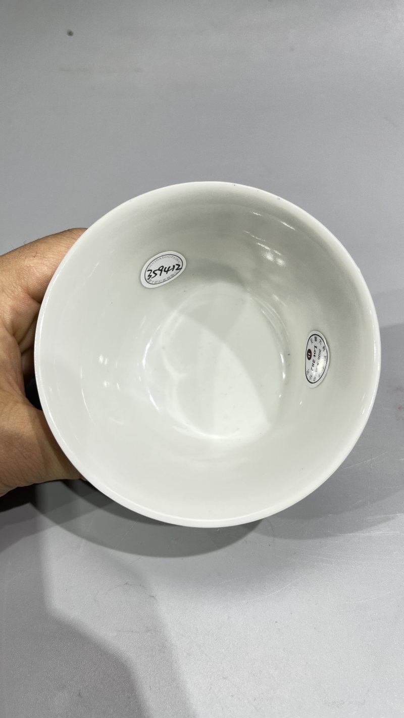 民国 珐琅彩孔雀御题诗文茶圆 - 图9