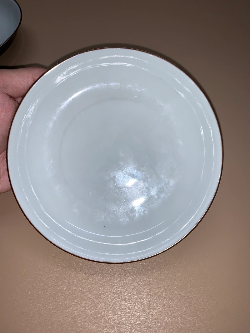 清乾隆 霁蓝釉盘成对 - 图6