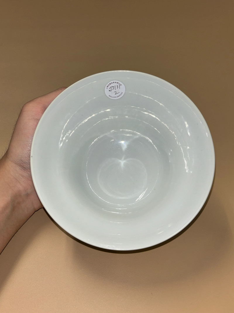 清乾隆 米黄釉折腰碗 - 图7