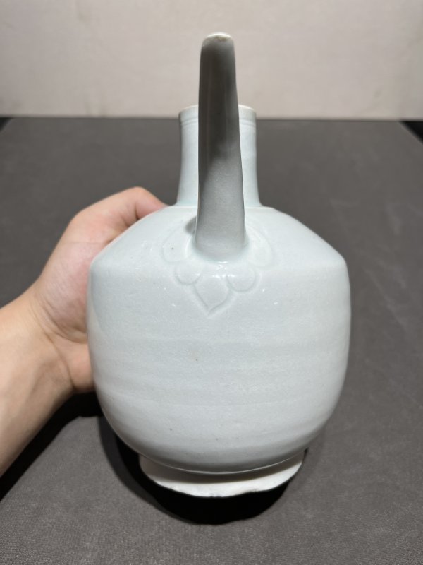 明 湖田狮钮盖执壶和温碗（一套） - 图6