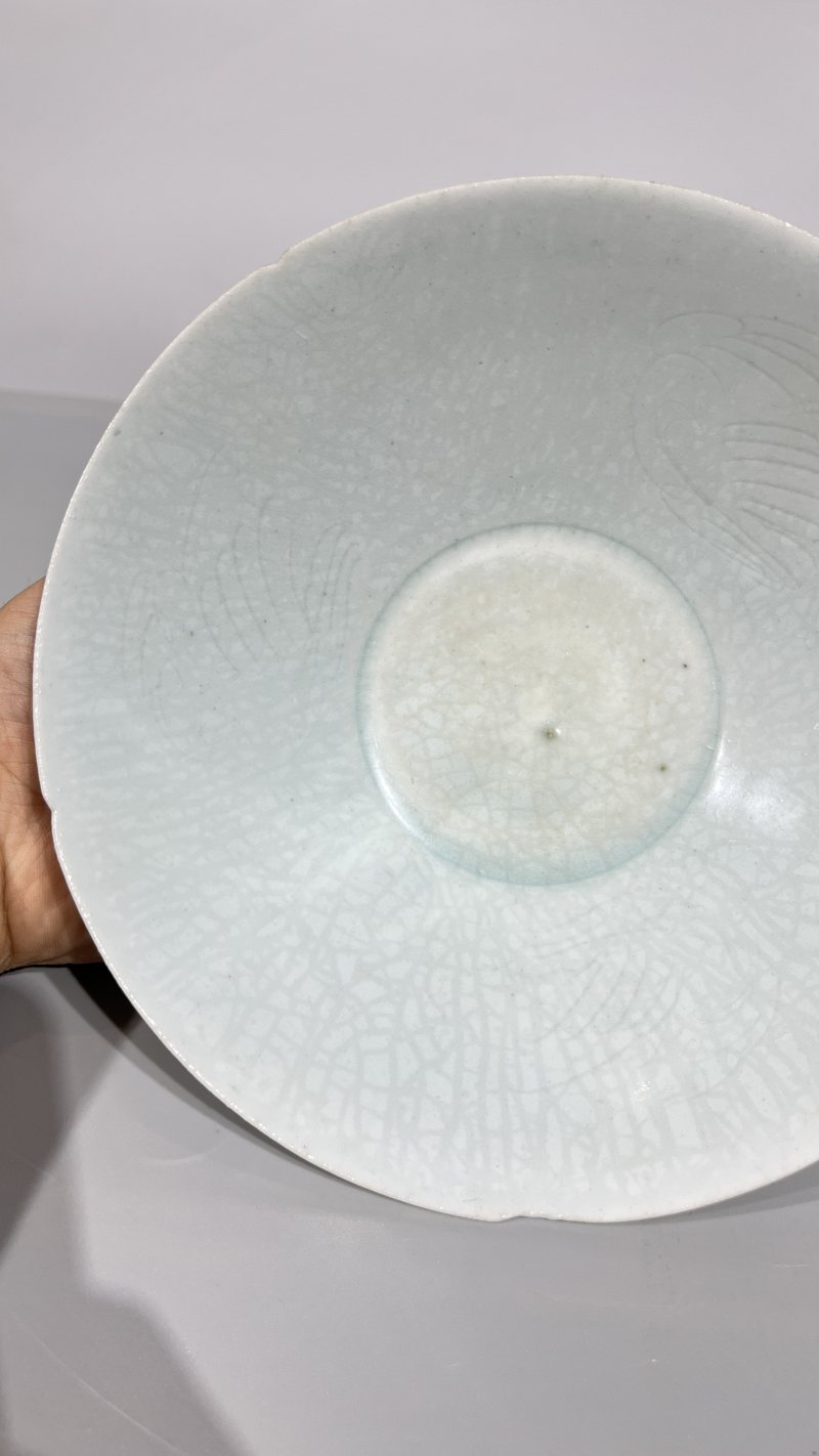 明 湖田刻花花口碗 - 图4