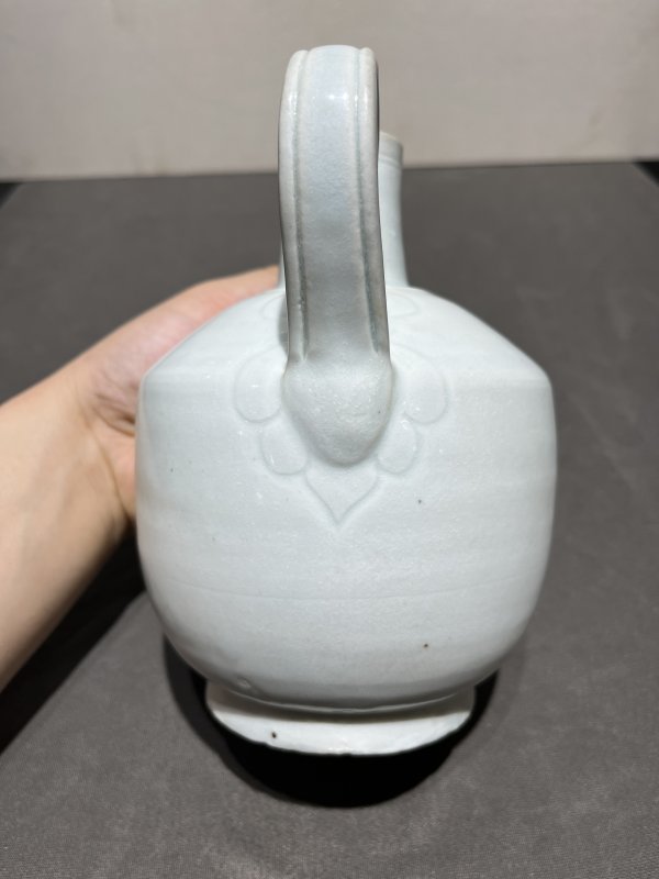 明 湖田狮钮盖执壶和温碗（一套） - 图8