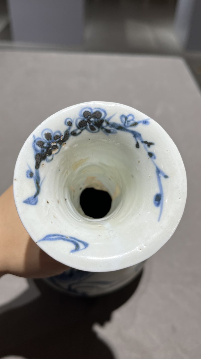 明早期 青花龙纹玉壶春瓶 - 图9