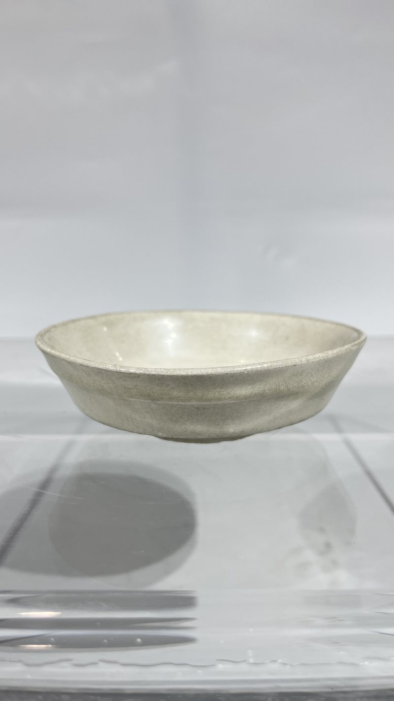 明 巩县白瓷盘 - 图2