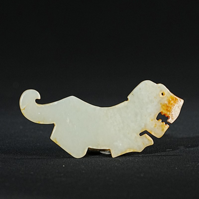 明 红沁玉兽