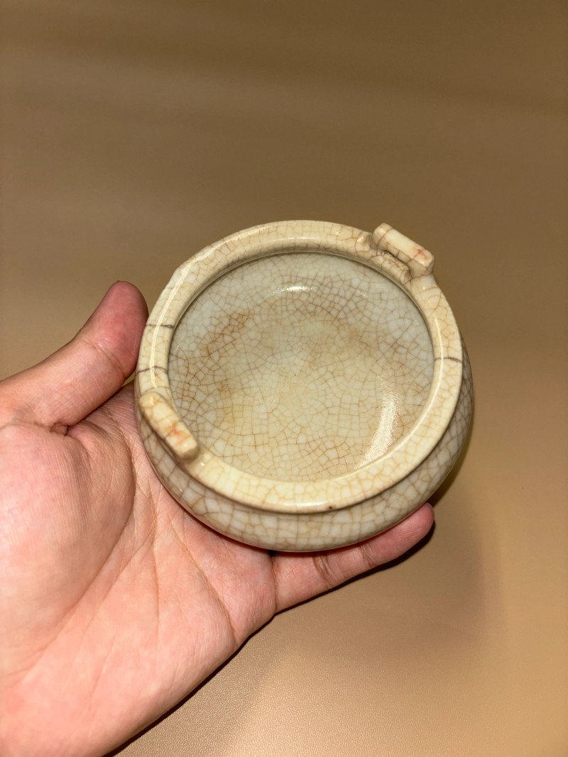 清 哥釉香炉 - 图6