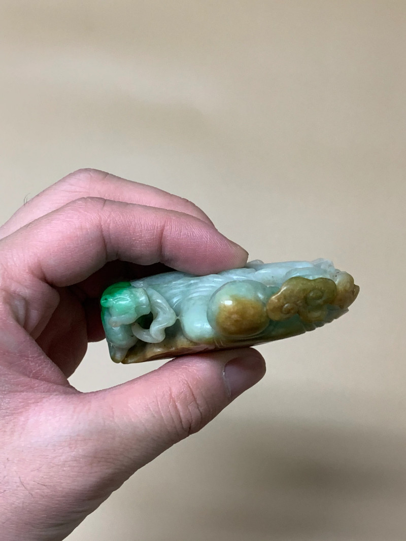 清 翡翠如意罗汉摆件 - 图6