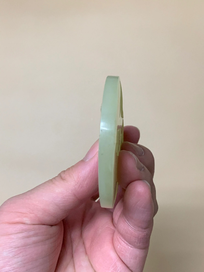 清 黄玉葫芦大吉牌 - 图5