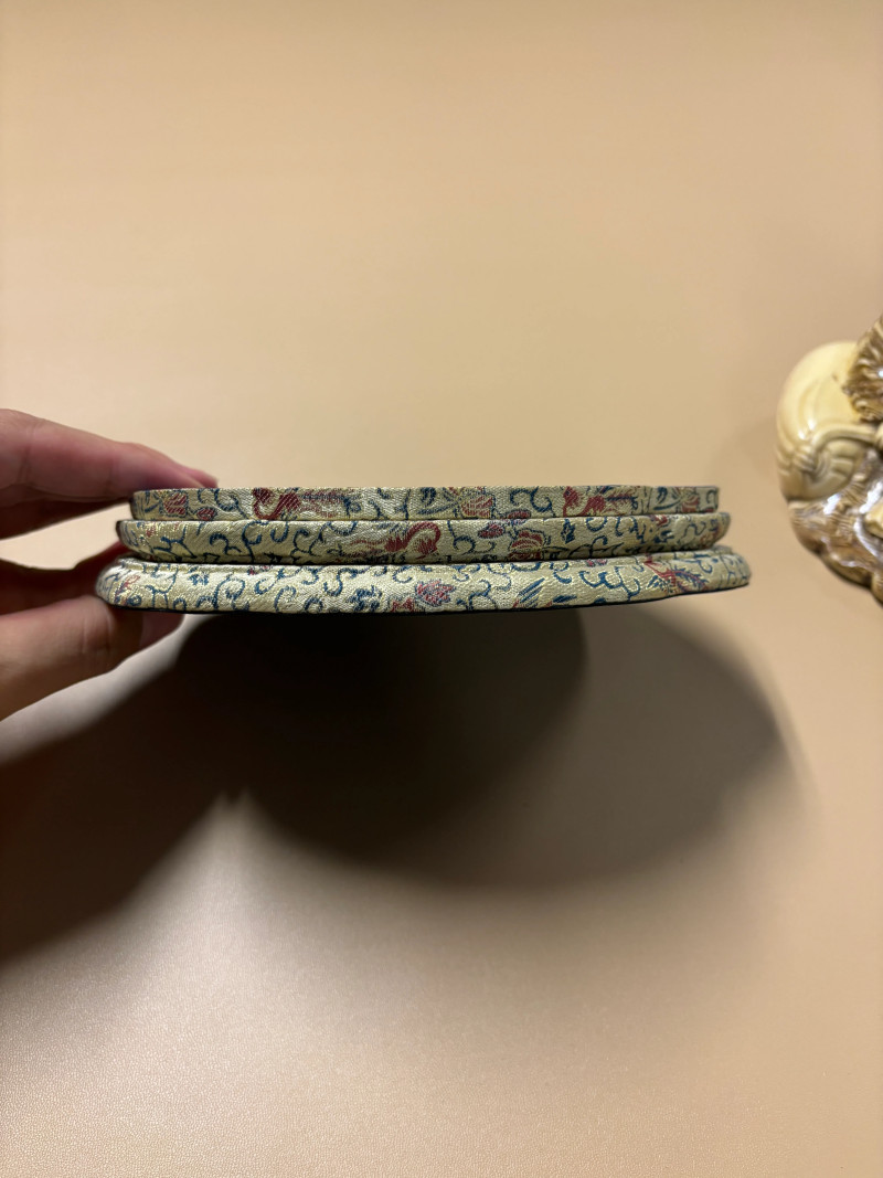 明万历 米黄釉搅釉布袋和尚 - 图13