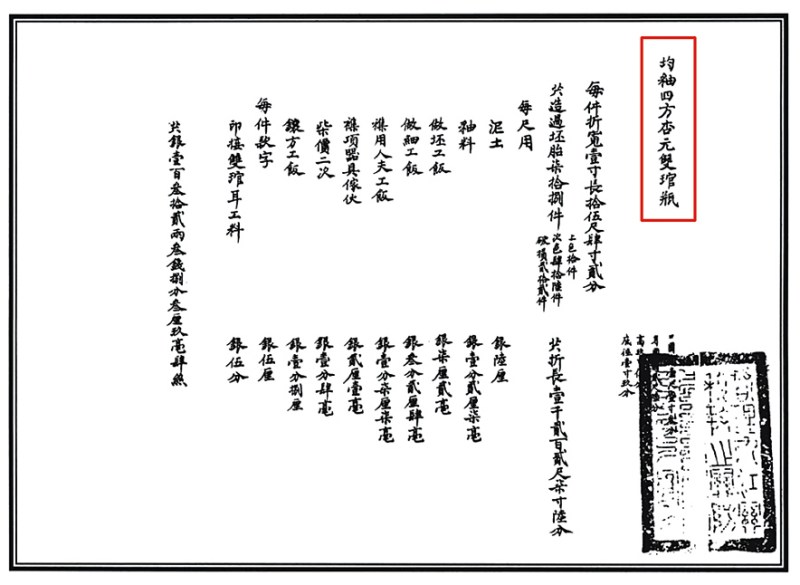 清光绪 窑变釉贯耳瓶（配木座） - 图2