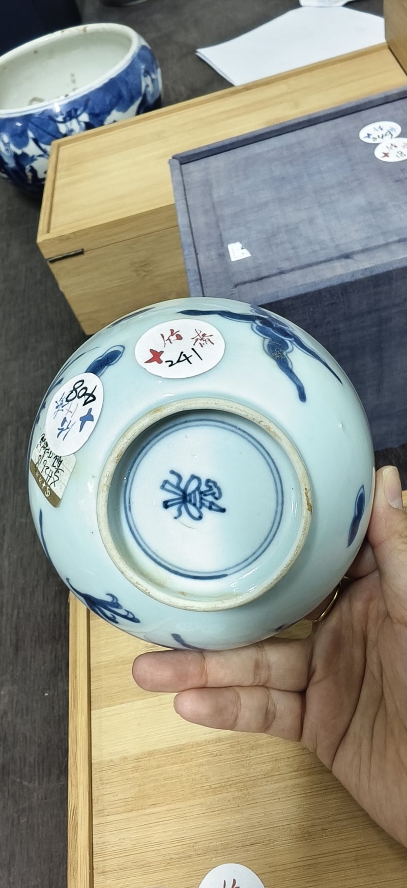 清 青花过墙龙纹碗 - 图3