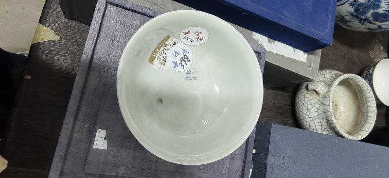 清 料彩花卉纹碗 - 图6