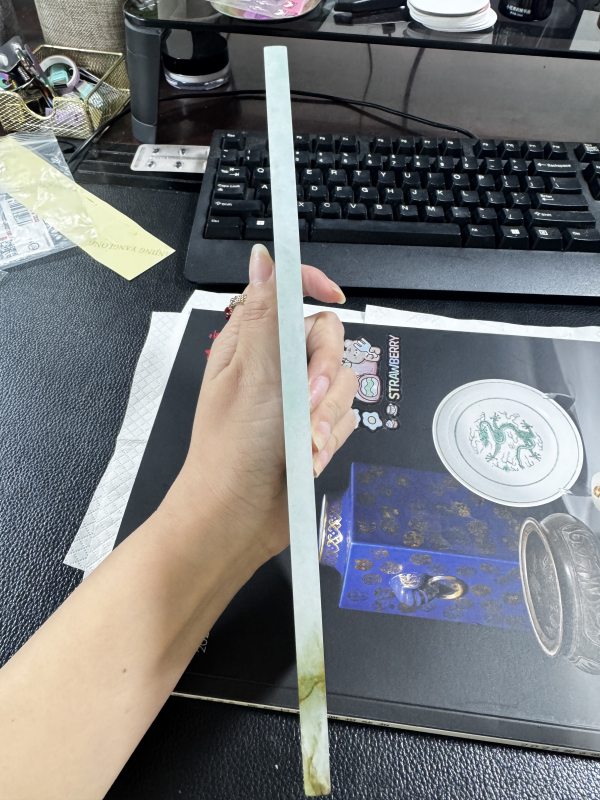 清 翡翠描金百寿图案屏一对 - 图14
