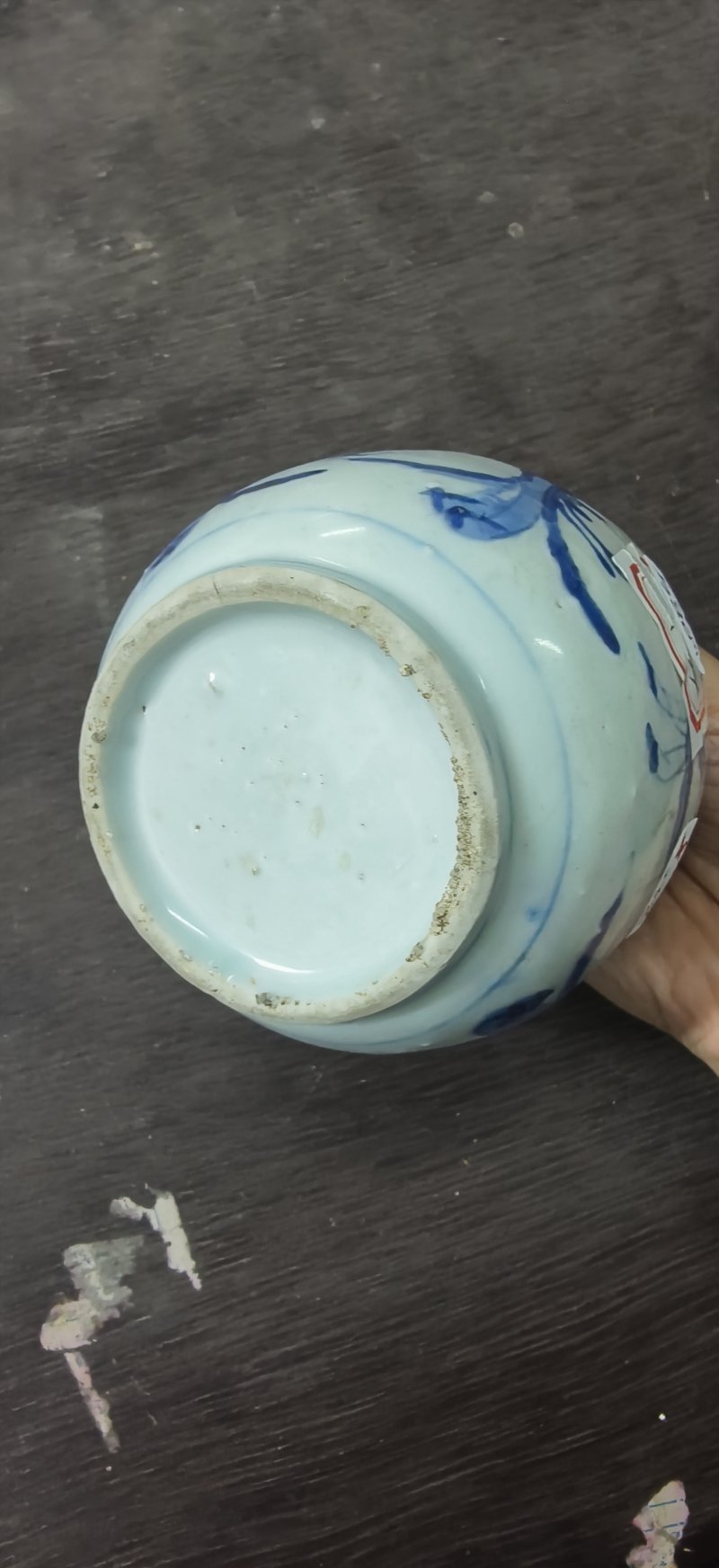 明 青花人物罐 - 图2